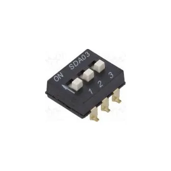Switch Přepínač DIP-SWITCH Počet sekcí 3 ON-OFF 0,025A/24VDC pol 3