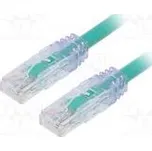 Patch cord TX6A™ 10Gig,U/UTP 6a drát Cu PVC zelená Dél 5m