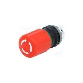 vypínač Přepínač nouzové zastavení 2 polohy 22mm červená Podsv není