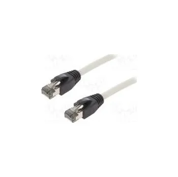 Síťový kabel Patch cord S/FTP Cat 8.1 lanko Cu LSZH šedá 5m 26AWG Žíly 8