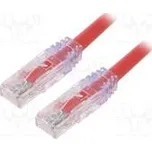 Patch cord TX6A™ 10Gig,U/UTP 6a drát Cu PVC červená Dél 2m
