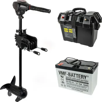 Lodní motor RAPTOR BOATS Akční Set Raptor Lodní Elektromotor 70lb 12V Brushless + baterie AGM (gel) 104Ah 12V + box