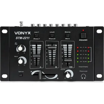 Mixážní pult Vonyx STM-2211B 4-Kanálový mixážní pult, černý