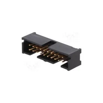 Elektrický konektor Socket IDC male PIN 20 straight THT gold-plated 2.54mm black
