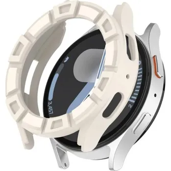 Příslušenství k chytrým hodinkám Silikonový rámeček pro Samsung Galaxy Watch 7, 40 mm - Béžový