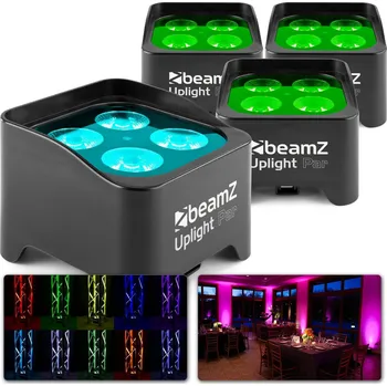 Světelný efekt BeamZ BBP90 Set 4x Uplight PAR