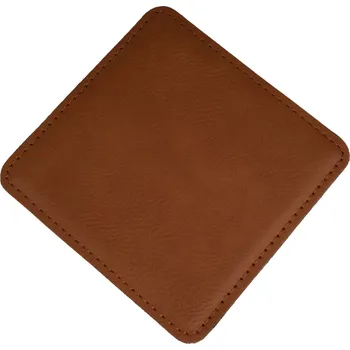Podtácek Podtácek z umělé kůže 10 x 10 cm - hnědá laserové gravírování