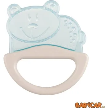 CANPOL BABIES chrastítko s kousátkem ZVÍŘÁTKO PASTELOVÁ Medvídek/Modrá