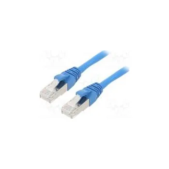 Síťový kabel Patch cord ETHERLINE® Cat.6a,S/FTP 6a lanko Cu LSZH modrá