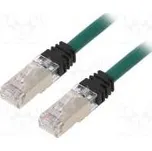 Patch cord S/FTP,TX6A™ 10Gig 6a lanko Cu LSZH zelená Dél 5m
