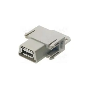 Síťový konektor Konektor HAN modul zásuvka Han Modular USB 1A 50V 500cyklů