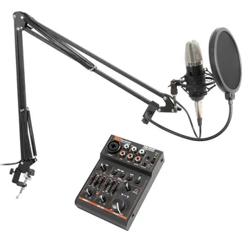 Mikrofon Vonyx CMS400 Set studiového mikrofonu a mixpultu s Bluetooth a USB