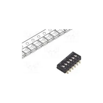Síťový prvek Přepínač DIP-SWITCH Počet sekcí 6 OFF-ON 0,025A/24VDC pol 2