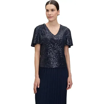 Dámská halenka VERA MONT dámská halenka tmavě modrá s flitry