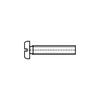 Spojovací materiál Šroub M2,5x8 DIN 85A Hlava válcová plochá mosaz 0,6mm