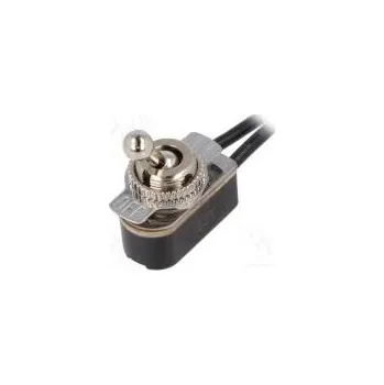 vypínač Přepínač páčkový Polohy 2 SPST OFF-ON 3A/250VAC Páka kulatá