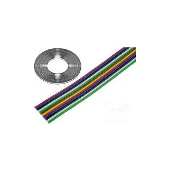 elektrický kabel Vodič plochý kabel licna Cu 12x0,35mm2 PVC 500V 50m