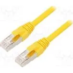 Patch cord ETHERLINE® Cat.6a,S/FTP 6a lanko Cu LSZH žlutá