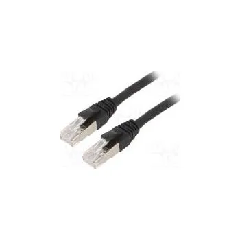 Síťový kabel Patch cord ETHERLINE® Cat.6a,S/FTP 6a lanko Cu LSZH černá