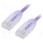 Patch cord TX6-28™,U/UTP 6 lanko Cu LSZH fialová Dél 5m