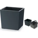 Nohel Garden Obal na květník URBI SQUARE LOW 2v1 plastový 24x24x24cm