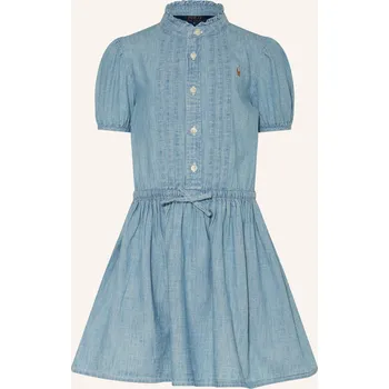 Dámské šaty Polo Ralph Lauren Dívčí Džínové Šaty, 001 new medium wash, 104