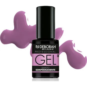 Lak na nehty Deborah Milano gelový lak na nehty semi-permanentní, č. 08 Lilac, 4,5ml