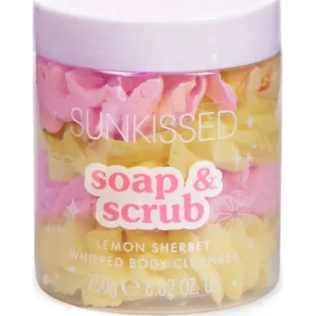 Pleťový peeling Sunkissed mýdlový peeling Soap &amp; Scrub, Lemon Sherbet, 250g