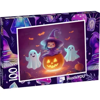 Puzzle puzzle 100 dílků „Strašidla a kouzla“