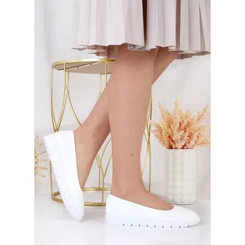 Dámské baleríny Cathay moda Bílé baleríny 8066-4WH Velikost: 41