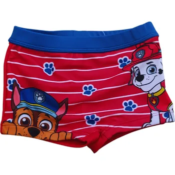 Kojenecké plavky Sun City Kojenecké plavky TLAPKOVÁ PATROLA boxerky červené Barva: Červená, Velikost: 80