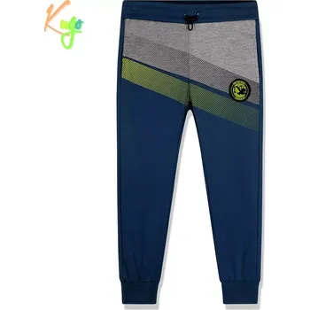 Dětské tepláky KUGO MT1605 petrol/šedá vel.98,116,122,128