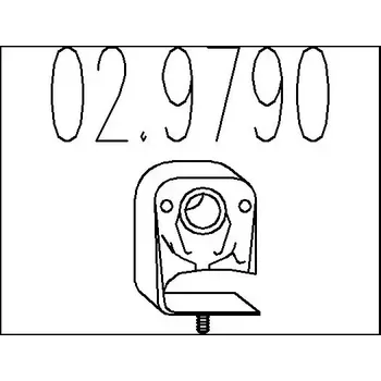 Tlumič výfuku MTS Zarážka tlumiče výfuku MTS 02.9790