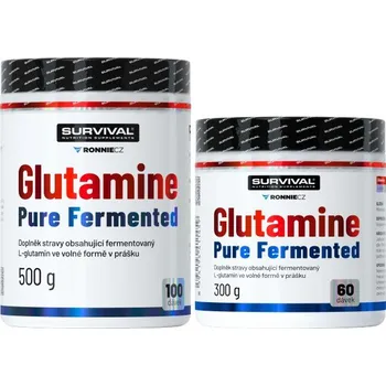 Aminokyselina Survival Glutamine Pure Fermented - akce 500 g + 300 g zdarma