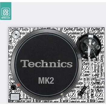 Gramofon Doto Design Skin SL-1200 / 1210 MK2 SCRATCH STYLE White