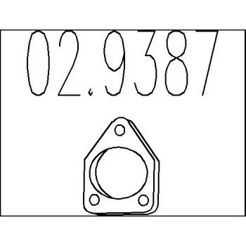 Těsnění výfuku MTS Těsnění výfukové trubky MTS 02.9387