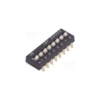Switch Přepínač DIP-SWITCH Počet sekcí 8 OFF-ON 0,025A/24VDC pol 2