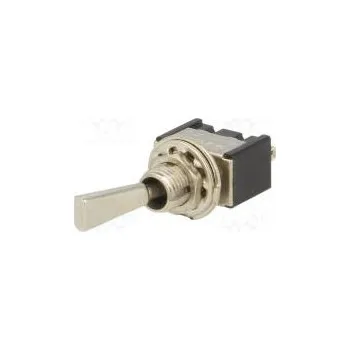 vypínač Přepínač páčkový Polohy 2 SPDT ON-(ON) 3A/250VAC Výv pájecí