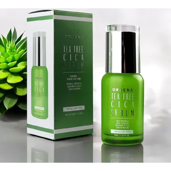 Pleťové sérum ORJENA - Tea Tree Cica Serum - Zklidňující pleťové sérum s extrakty čajovníku a pupečníku - 45 ml