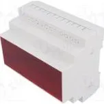 Kryt na přípojnici DIN Y 90mm X 104mm Z 65mm ABS šedá