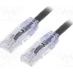 Patch cord TX6™ PLUS,U/UTP 6 lanko Cu LSZH černá Dél 5m