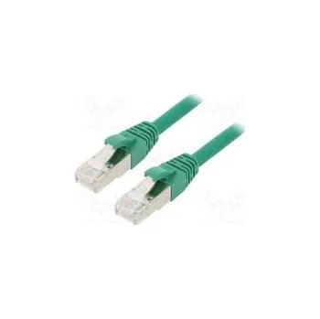 Síťový kabel Patch cord ETHERLINE® Cat.6a,S/FTP 6a lanko Cu LSZH zelená
