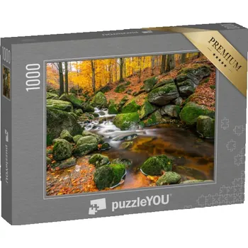 Puzzle puzzle „Vodopád na Černém potoce, Jizerské hory, Česká republika“