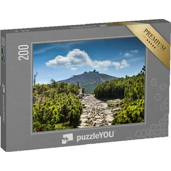 Puzzle puzzle 200 dílků „Cesta na Sněžku, Krkonoše, Česká republika“