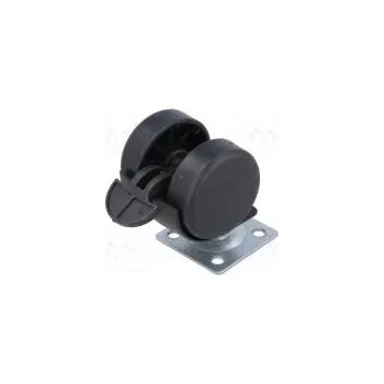 Pojezdové kolečko Nábytkové kolečko Ø 40mm H 44mm otočné s brzdou 40kg