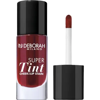 Lesk na rty Deborah Milano tekutá tvářenka a lesk na rty Super Tint, Cherry, 7,5ml