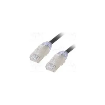 Síťový kabel Patch cord F/UTP,TX6A-28™ 6a drát Cu LSZH černá Dél 0,5m
