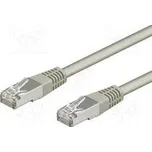 Patch cord F/UTP 5e lanko CCA PVC šedá 30m 26AWG tienený