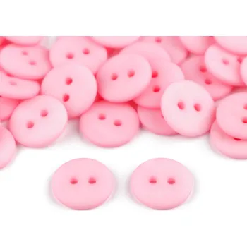 Knoflík Knoflík velikost 24" růžová střední 10 ks