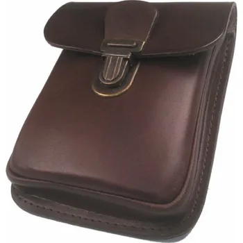 Pouzdro na doklady V č.6, kožená kapsa na opasek, brašnička na telefony